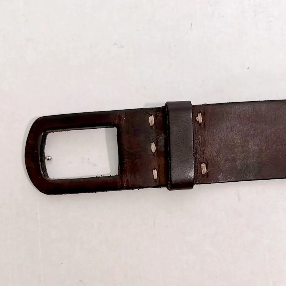 Frank Daniel VINTAGE Brown Leather Belt size 38